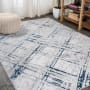 JONATHAN Y Lighting Silk Orchid 5' x 8' Polypropylene Trellis Indoor Area Rug Gray / Blue