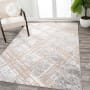 JONATHAN Y Lighting Silk Orchid 5' x 8' Polypropylene Trellis Indoor Area Rug Beige / Gray