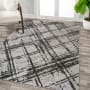 JONATHAN Y Lighting Silk Orchid 5' x 8' Polypropylene Trellis Indoor Area Rug Black / Gray