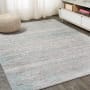 JONATHAN Y Lighting Silk Orchid 2-3/4' x 5' Polypropylene Traditional Indoor Area Rug Gray / Turquoise