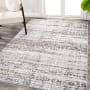 JONATHAN Y Lighting Silk Orchid 2-3/4' x 5' Polypropylene Traditional Indoor Area Rug Ivory / Black