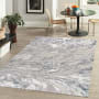 JONATHAN Y Lighting Silk Orchid 4' x 6' Polypropylene Abstract Indoor Area Rug Gray / Blue