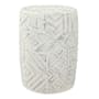 JONATHAN Y Lighting Rafi 13" Wide Concrete Garden Stool Cream