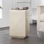 JONATHAN Y Lighting Adrian 13" Wide Polyresin Accent Table Cream Terrazzo