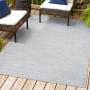 JONATHAN Y Lighting Tuscan Sun Collection 3' x 5' Polypropylene Solid Indoor/Outdoor Area Rug Gray