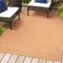 JONATHAN Y Lighting Tuscan Sun Collection 3' x 5' Polypropylene Solid Indoor/Outdoor Area Rug Orange