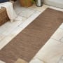 JONATHAN Y Lighting Tuscan Sun Collection 2-1/4' x 8' Polypropylene Solid Indoor/Outdoor Runner Brown