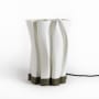 JONATHAN Y Lighting Flame 14" Tall LED Novelty Table Lamp White / Green