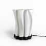 JONATHAN Y Lighting Flame 14" Tall LED Novelty Table Lamp White / Black