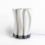 JONATHAN Y Lighting Flame 14" Tall LED Novelty Table Lamp White / Gray