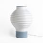JONATHAN Y Lighting Chinese Lantern 15" Tall LED Novelty Table Lamp White / Blue
