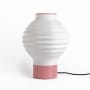 JONATHAN Y Lighting Chinese Lantern 15" Tall LED Novelty Table Lamp White / Hot Pink