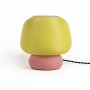 JONATHAN Y Lighting Portobello 10" Tall LED Novelty Table Lamp Yellow / Hot Pink