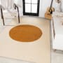 JONATHAN Y Lighting Washable 7-3/4' x 10' Polypropylene Geometric Indoor Rectangular Area Rug Cream / Rust