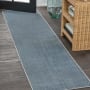 JONATHAN Y Lighting Washable 2' x 7-3/4' Polyester Solid Indoor Runner Blue