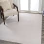 JONATHAN Y Lighting Washable 7-3/4' x 10' Polyester Solid Indoor Rectangular Area Rug Light Gray