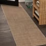 JONATHAN Y Lighting Washable 2' x 7-3/4' Polyester Solid Indoor Runner Brown