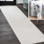 JONATHAN Y Lighting Washable 2' x 7-3/4' Polyester Solid Indoor Runner Cream