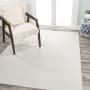 JONATHAN Y Lighting Washable 7-3/4' x 10' Polyester Solid Indoor Rectangular Area Rug Cream