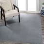 JONATHAN Y Lighting Washable 3' x 5' Polyester Solid Indoor Rectangular Area Rug Gray