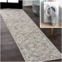 JONATHAN Y Lighting Washable 2' x 7-3/4' Polyester Border Indoor Runner Cream / Terra