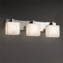 Justice Design Group Clouds 27" Modular 3 Light LED Bath Bar Brushed Nickel