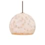 Justice Design Group Globe 17" Wide Pendant Brushed Brass