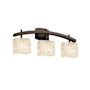 Justice Design Group Alabaster Rocks 25.5" Archway 3 Light Vanity Light Dark Bronze