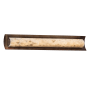 Justice Design Group Alabaster Rocks 30" Lineate 1 Light LED ADA Compliant Bath Bar Dark Bronze