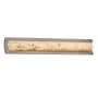 Justice Design Group Alabaster Rocks 30" Lineate 1 Light LED ADA Compliant Bath Bar Brushed Nickel