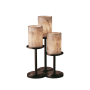 Justice Design Group Table Lamp from the Alabaster Rocks! Collection Dark Bronze