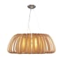 Justice Design Group Geminis 4 Light 36" Wide LED Crystal Drum Chandelier - with Bohemia Shade Polished Chrome / Amber