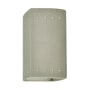 Justice Design Group Ambiance 10" Tall Perforated Rectangular Open Top LED Wall Sconce Celadon Green Crackle