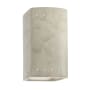 Justice Design Group Ambiance 10" Tall Perforated Rectangular Open Top LED Wall Sconce Antique Patina