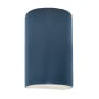 Justice Design Group Ambiance 10" Tall Half Cylinder Closed Top LED Wall Sconce Midnight Sky