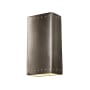 Justice Design Group Ambiance 21" Tall Outdoor Wall Sconce with Perforations Antique Silver