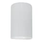 Justice Design Group Ambiance 13" Tall Half Cylinder Closed Top LED Wall Sconce Gloss White / Gloss White