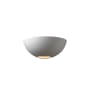 Justice Design Group Ambiance 10-1/2" Ceramic Wall Sconce Bisque