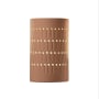 Justice Design Group Ambiance 10" Tall LED Wall Sconce Adobe