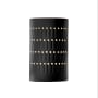 Justice Design Group Ambiance 10" Tall LED Wall Sconce Gloss Black / Matte White