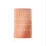 Justice Design Group Ambiance 10" Tall LED Wall Sconce Gloss Blush