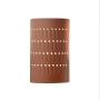 Justice Design Group Ambiance 10" Tall LED Wall Sconce Canyon Clay
