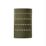 Justice Design Group Ambiance 10" Tall LED Wall Sconce Matte Green