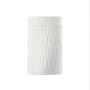 Justice Design Group Ambiance 10" Tall LED Wall Sconce Gloss White / Gloss White