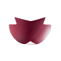 Justice Design Group Ambiance 8" Tall Wall Sconce Cerise