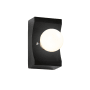 Justice Design Group Ambiance 8" Tall Ceramic Wall Sconce Carbon Matte Black