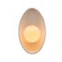 Justice Design Group Ambiance 12" Tall LED Wall Sconce Bisque