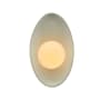 Justice Design Group Ambiance 12" Tall LED Wall Sconce Celadon Green Crackle
