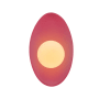 Justice Design Group Ambiance 12" Tall LED Wall Sconce Cerise