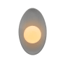 Justice Design Group Ambiance 12" Tall LED Wall Sconce Gloss Grey